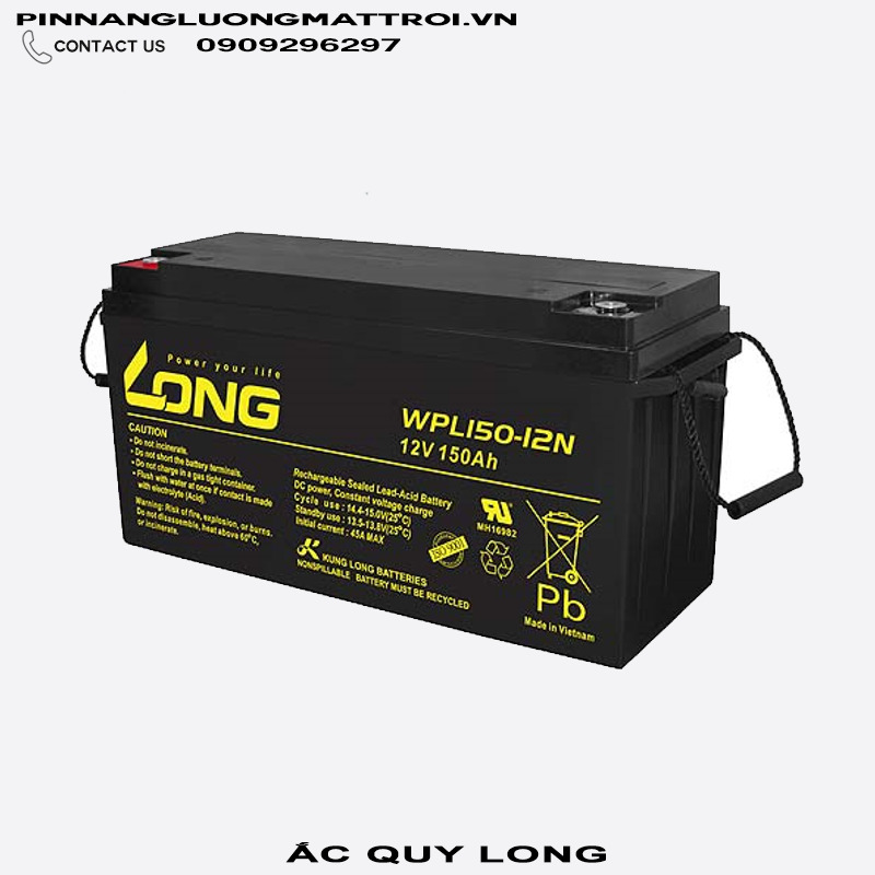 Bình ắc quy Long 12V - 150AH (WPL150-12N)