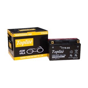 Bình ắc quy Motor Toplite YT7B-BS
