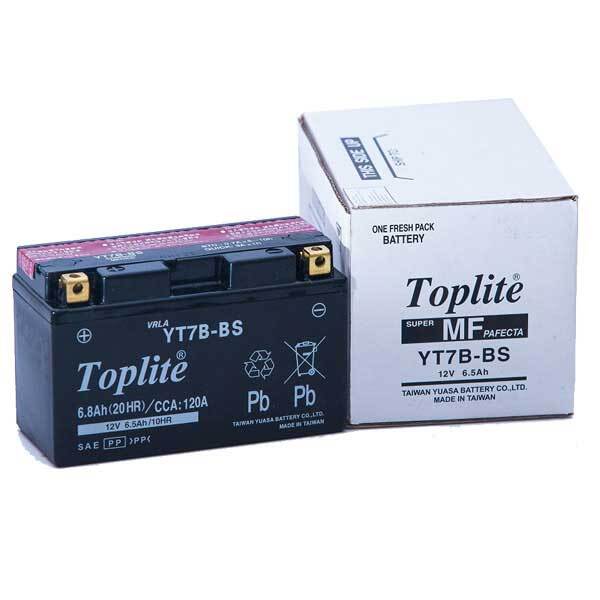Bình ắc quy Motor Toplite YT7B-BS