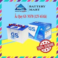Bình Ắc Quy Nước 12V-65Ah, Ắc Quy Ô Tô GS NS70L - GS NS70