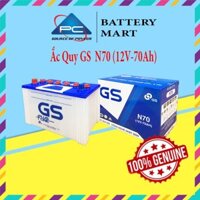 Bình Ắc Quy Nước 12V-70Ah, Ắc Quy Ô Tô GS N70