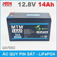 Bình ắc quy pin sắt LiFePo4 12V 14Ah 30A