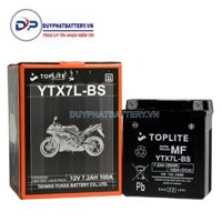 Bình ắc quy TOPLITE YTX7L-BS 12V 7AH CCA 105A