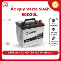 Bình ắc quy Varta 50Ah 50D20L dành cho xe ô tô, phụ kiện ô tô, ắc quy