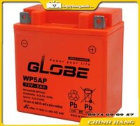 Bình Ắc Quy Xe Máy GLOBE 12V 5Ah WP5A