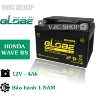 Bình ắc quy xe máy Globe 12V-4AH WTZ5SE Cho Wave RS, Air Blade 110, Wave S110