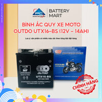 Bình ắc quy xe moto OUTDO UTX16-BS 12V - 14AH