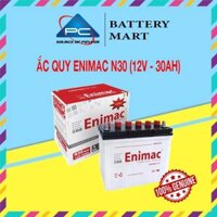 Bình Ắc Quy Xe Tải, Xe Ô Tô 12V-30Ah, Ắc Quy ENIMAC N30-2 Cọc