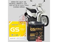 Bình ắc quy xe Vespa Liberty 125 chính hãng GS (12V-7ah)