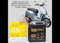 Bình ắc quy xe Vespa Primavera chính hãng GS (12V-7ah)