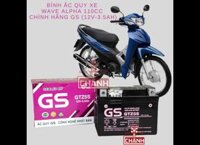 Bình ắc quy xe Wave Alpha GS GTZ5S (12V-3.5ah)