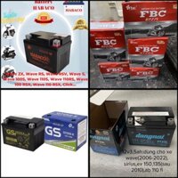 Bình ac quy xe wave, exciter 150, ex 135, air blade ab 110, wave 100, sirius fi, future