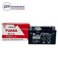 Bình ắc quy YUASA YTX7A 12V 7AH