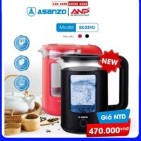 Bình Ấm Đun Nước Siêu Tốc 2.3 Lít ASANZO SK-23YU (Nhanh chóng, tiện lợi) - HÀNG CHÍNH HÃNG BẢO HÀNH 12 THÁNG