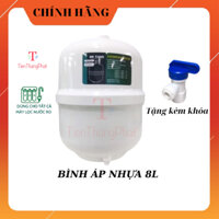Bình áp máy lọc nước RO - chứa 8L nước- tặng kèm van khóa