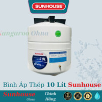 Bình Áp Thép 10 Lít Máy Lọc Nước Sunhouse - Tặng kèm van bình áp - Chổng Rỉ Sét, Bảo Hành 6 tháng