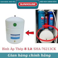Bình áp thép 8L Sunhouse - Tặng kèm van bình áp - Dành cho máy lọc nước Sunhouse SHA-76213CK, 76213CK