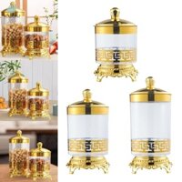 Bình Bảo Quản Trong Suốt Sáng Tạo Trang Trí Trà Hộp Đựng Bánh Quy Có Nắp Kín Hơi Cho Hạt Cà Phê Đậu Ăn Nhẹ Đường Cookie