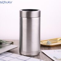 Bình bia NOVAVIBE Giữ lạnh, Máy làm mát bia cách nhiệt tường đôi bằng thép không gỉ, Bình giữ nhiệt Vaccum 12 / 14 / 16 Oz Cola Có thể làm mát ngoài trời