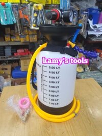 Bình bơm dầu cầu bơm dầu hộp số sàn số tự động khí nén 5 lít có van điều chỉnh áp suất