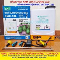 Bình bơm động cơ điện BMC 18L chính hãng, dùng tưới cây và phun thuốc diệt côn trùng