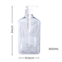 Bình bơm đường nhựa, bình đựng siro có vòi pump 10ml 1 lần bơm dung tích 1600ml