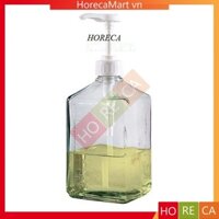 Bình bơm siro, Chai nhấn đường Thuỷ tinh 1,1 lít, Nhựa 1,6 lít [có định lượng]