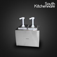 Bình bơm tương ớt, tương cà KFC nhựa 2 vòi