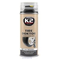 Bình bơm vá lốp ô tô xe máy khẩn cấp chống xì hơi do đinh 400ML-K2 TIRE DOKTOR