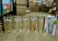 Bình bông bầu vàng 25cm / bình thủy tinh cắm hoa kiểu dáng bầu vàng kiểu ngẫu nhiên , bình cắm hoa lớn ( THÙNG 36 C )