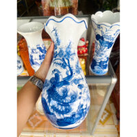 Bình Bông Xanh Lớn cao 25cm - 26cm (tuỳ mẫu)