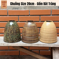 Bình cắm hoa Gốm Bát Tràng dáng chuông cỡ lớn, Lọ hoa trang trí nội thất đẹp - Gốm Mỹ An Bát Tràng