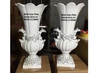 Binh cắm hoa nghệ thuật loa kèn trắng - Mã: Pl-015