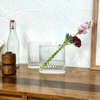 Bình cắm hoa thuỷ tinh M:6x13cm H:14cm