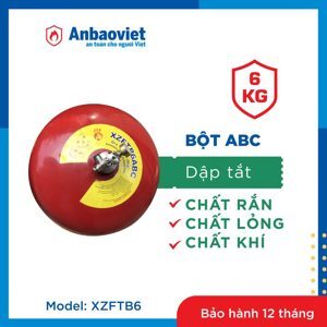 Bình cầu chữa cháy tự động bột BC XZFTB6 6kg