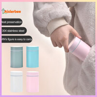 Bình chân không Aislerbee 260ml Cấp thực phẩm Niêm phong tốt Thép không gỉ 304 Dễ thương Mini Học sinh Cốc giữ nhiệt Bình tiện dụng Sử dụng hàng ngày