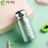 Bình chân không Mini, Cốc nước bóng mạ điện 200ml bằng thép không gỉ, Đồ uống giữ nhiệt chống rò rỉ bền bỉ dành cho nữ
