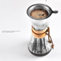 Bình chemex pha cà phê pour over drip brew v60 thủy tinh