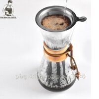 Bình Chemex Pha Cà Phê Pour Over Drip Brew V60 Thủy Tinh
