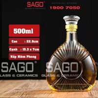 Bình Chiết Rượu , Bình Ngâm Rượu XO Sò 500ml | Nắp Niêm Phong