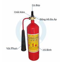 Bình chữa cháy an toàn dạng khí CO2 MT2