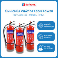 Bình chữa cháy, bình cứu hỏa bột ABC Dragon Power MFZL4 4Kg dùng cho gia đình, nhà xưởng, văn phòng,