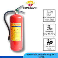 Bình chữa cháy bột 8kg BC – MFZ8 – Bình cứu hoả cầm tay loại lớn đa dụng có khả năng dập lửa hiệu quả hơn so với bình