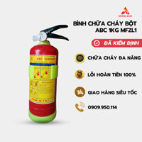 Bình chữa cháy Bột ABC 1kg MFZL1 Có kiểm định dùng cho gia đình, xe ô tô, cửa hàng, kho xưởng.