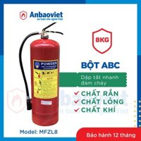 Bình chữa cháy bột ABC 8kg – MFZL8 đúng tiêu chuẩn về PC C-C dùng cho nhà xưởng, kho hàng