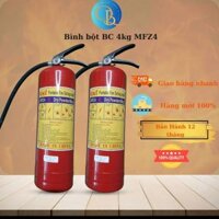 Bình chữa cháy bột BC MFZ4, Bình cứu hỏa 4kg sử dụng trong công ty nhà xưởng, văn phòng, nhà trọ, nhà hàng,chung cư nini