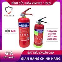 Bình Chữa cháy Bột MFZ1 ABC 1KG, 2KG Vinfire Thiết Bị Phòng Cháy Chữa Cháy Chất Lượng Cao ( Chỉ Ship Hỏa Tốc HN)