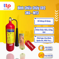 Bình Chữa Cháy  CO2 3KG - MT3 có tem bảo hành 12 tháng chuẩn PCCC