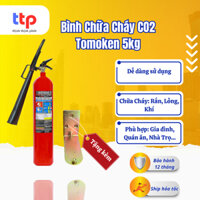 Bình Chữa Cháy CO2 Tomoken 5kg có tem bảo hành 12 tháng chuẩn PCCC