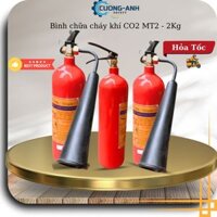 Bình chữa cháy khí CO2 MT2, Bình cứu hỏa 2kg khí co2, tiện ích sử dụng cho khu vực có diện tích nhỏ, nhiều thiết bị điện